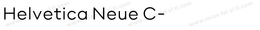 Helvetica Neue C字体转换